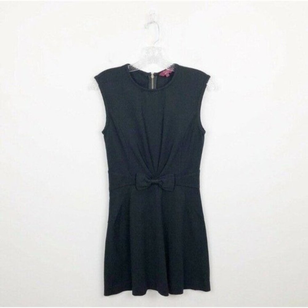 Ted Baker London Womens Dress Black Bodycon Bow Detailing Sheath Size XS